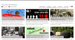 Desktop Screenshot of polhist.hu